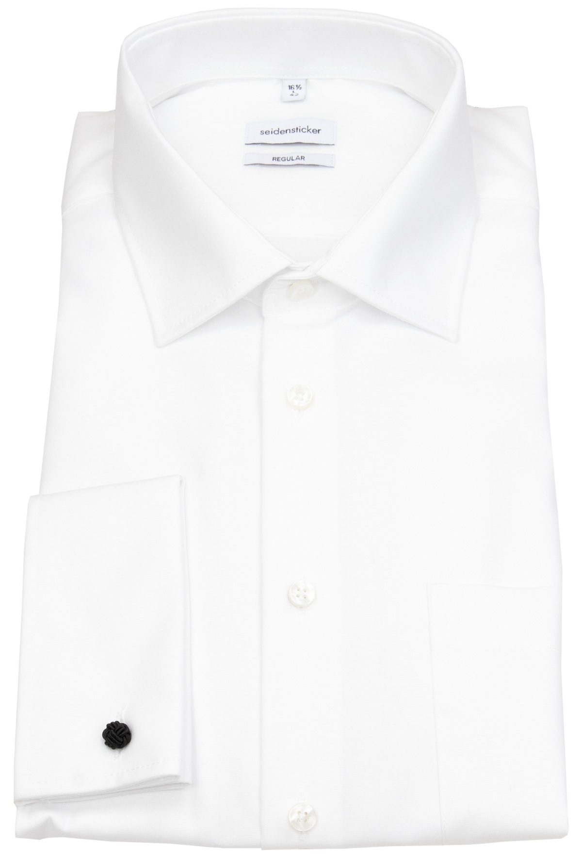 Fit - Seidensticker Kentkragen - weiß Regular - Umschlagmanschette Hemd -
