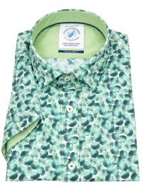 A Fish Named Fred Short Sleeve Shirt - Modern Fit - Muscheln - Green - w/o OP