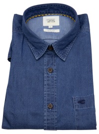 Camel Active Shirt - Regular Fit - Denim Look - Blue