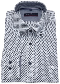 Casa Moda Hemd - Casual Fit - Button Down - dunkelblau / hellblau - extra langer 72cm Arm - ohne OVP