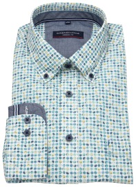 Casa Moda Shirt - Casual Fit - Button Down - Contrast Buttons - Multicolored