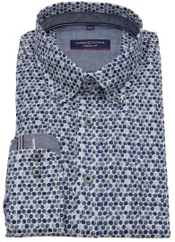 Casa Moda Hemd - Casual Fit - Button Down Kragen - mehrfarbig - extra langer 72cm Arm