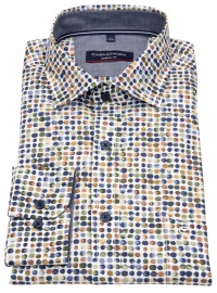 Casa Moda Shirt - Casual Fit - Kent Collar - Print - Multicolored