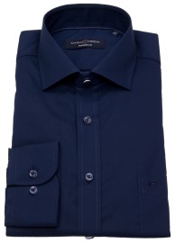 Casa Moda Shirt - Modern Fit - Kent Collar - Dark Blue - w/o OP