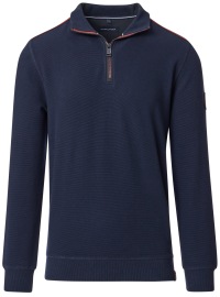 Casa Moda Sweatshirt Pullover - Troyerkragen - dunkelblau