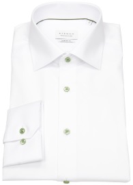 Eterna Hemd - Modern Fit - Cover Shirt - extra blickdicht - Kontrastknöpfe - weiß - ohne OVP