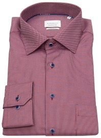 Eterna Shirt - Modern Fit - Kent Collar - Red / Dark Blue / White