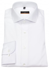 Eterna Shirt - Slim Fit - Cover Shirt - Opaque - White - Extra Long 70cm Sleeve