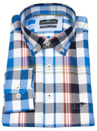 Fynch-Hatton Shirt - Casual Fit - Button Down - Checked - Multicolored