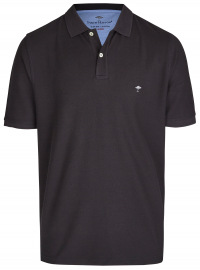 Fynch-Hatton Poloshirt - Casual Fit - Piqué - schwarz