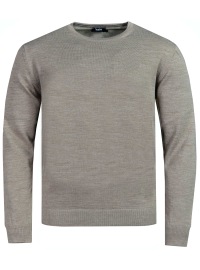 Hajo Pullover - Regular Fit - Round-neck - Beige