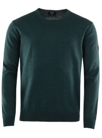 Hajo Pullover - Regular Fit - Round-neck - Dark Green