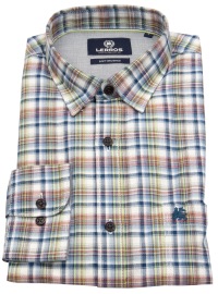 Lerros Shirt - Regular Fit - Kent Collar - Checked - Multicolored