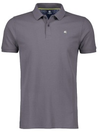 Lerros Poloshirt - Regular Fit - Pique - Anthracite