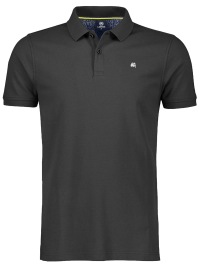 Lerros Poloshirt - Regular Fit - Pique - Black