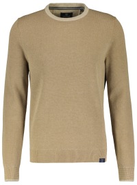 Lerros Pullover - Modern Fit - Round-neck - Structure - Light Brown