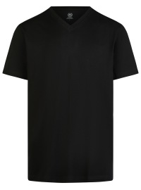 Lerros T-Shirt Two-pack - Regular Fit - V-neck - Black