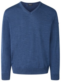 MAERZ Muenchen Pullover - Classic Fit - V-neck - Dark Blue