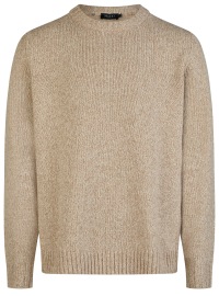 MAERZ Muenchen Pullover - Regular Fit - Rundhals - Merinowolle - Strick - beige