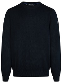 MAERZ Muenchen Pullover - Regular Fit - Rundhals - Struktur - dunkelblau