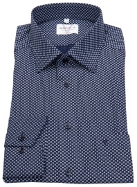 Marvelis Shirt - Modern Fit - Kent Collar - Dark Blue / White