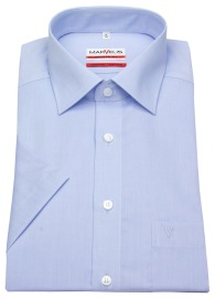 Marvelis Kurzarmhemd - Modern Fit - Chambray - hellblau - ohne OVP