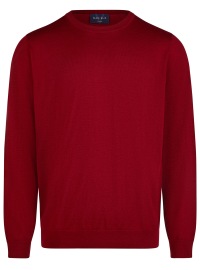 Marvelis Pullover - Merinowolle - Rundhals Ausschnitt - rot