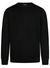 Marvelis Pullover - Merinowool - Round-neck - Black