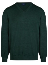 Marvelis Pullover - Merinowool - V-neck - Green