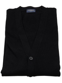 OLYMP Cardigan - Merinowool - Black