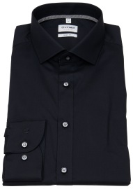 OLYMP Shirt - Level 5 Body Fit - Royal Kent Collar - Black - w/o OP