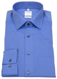 OLYMP Shirt - Luxor Comfort Fit - Chambray - Blue - w/o OP