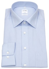 OLYMP Shirt - Luxor Comfort Fit - Chambray - Light Blue - w/o OP