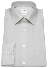 OLYMP Shirt - Luxor Comfort Fit - Chambray - Light Grey - w/o OP