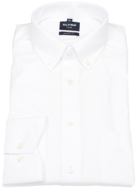 OLYMP Hemd - Luxor Modern Fit - Button-Down Kragen - weiß - ohne OVP