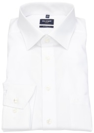 OLYMP Shirt - Luxor Modern Fit - Kent Collar - White - w/o OP