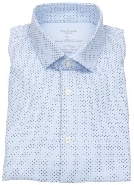 OLYMP Hemd - No. 6 Super Slim - 24/7 Dynamic Flex Shirt - hellblau / dunkelblau - ohne OVP