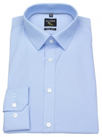 OLYMP Shirt - No. Six Super Slim - Kent Collar - Light Blue - Extra Long Sleeve 69cm