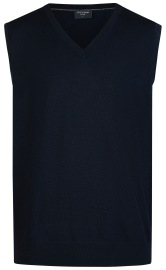 OLYMP Slipover - Merinowool - V-neck - Dark Blue