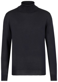 OLYMP Turtleneck Sweater - Regular Fit - Merinowool - Black - w/o OP