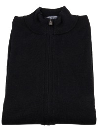 OLYMP Strickjacke - Merinowool - Reissverschluss - Black