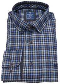 Redmond FlanellShirt - Comfort Fit - Button Down - Checked - Multicolored - w/o OP