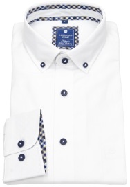 Redmond Shirt - Comfort Fit - Casual - Button Down Collar - Bio Baumwolle - White