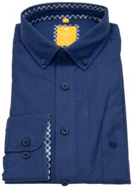 Redmond Hemd - Modern Fit - Button Down Kragen - Casual - dunkelblau