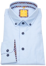 Redmond Hemd - Modern Fit - Button Down Kragen - Casual - hellblau