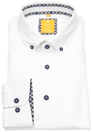 Redmond Hemd - Modern Fit - Button Down Kragen - Casual - weiß