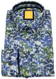 Redmond Hemd - Modern Fit - Button Down Kragen - floraler Print - mehrfarbig