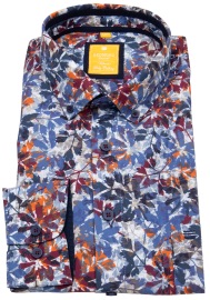 Redmond Hemd - Modern Fit - Button Down Kragen - floraler Print - mehrfarbig