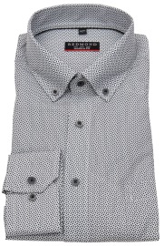 Redmond Hemd - Modern Fit - Button Down Kragen - schwarz / grau - ohne OVP