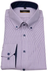 Redmond Hemd - Slim Fit - Button Down Kragen - Struktur - rosé - ohne OVP